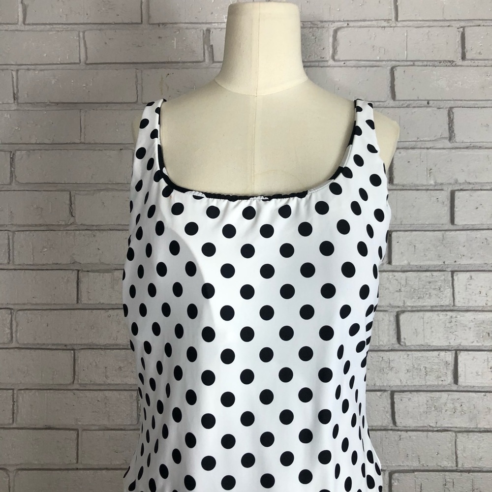 La Blanca Dot Goose Reversible One Piece Swimsuit - Picture 8 of 13